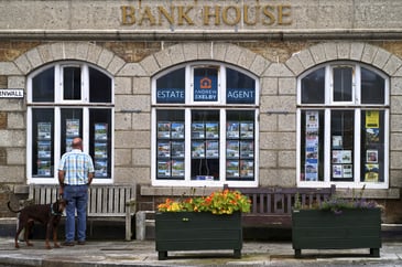 Former bank turned estate agent, Cornwall