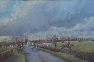 The Bedale crossing the carriage drive - Robin Furness - Hunting_1400x930px
