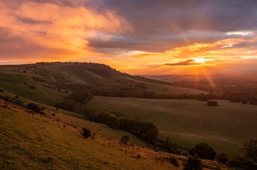 South Downs sunset