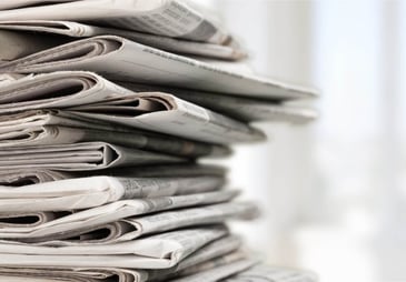 Stack of newspapers