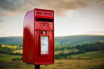Rural post box, Royal Mail