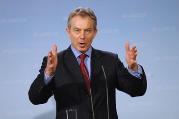 Tony Blair at press conference