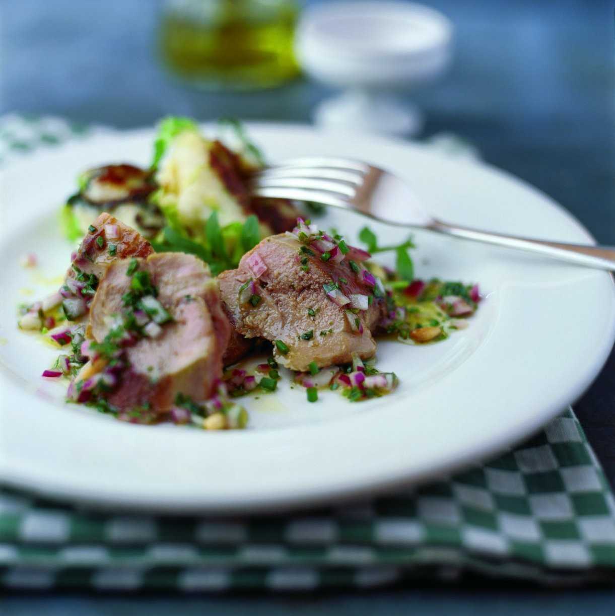 Pan fried Partridge Breasts